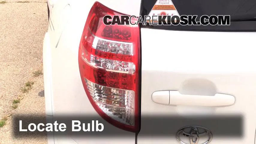 2011 Toyota RAV4 Sport 2.5L 4 Cyl. Éclairage Feu clignotant arrière (remplacer l'ampoule)